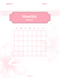 Daily Weekly Monthly Planner | Subject, Date, Sunday To Saturday