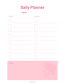 Daily Planner | Event, To Do List