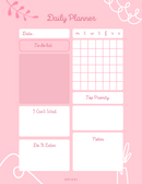 Cute Colourful Paste Daily Planner