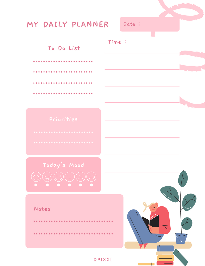 Colorful Pastel My Daily Planner