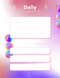 Blue and Purple Gradient Illustration Daily Planner