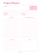 Minimal & Customizable Project Planner Sheet | Project, Budget, Start Date, Duration, Due Date, Completed, Strategy, After Action Review, Ideas