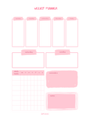 Playful Weekly Planner | Monday To Sunday, Daily Tasks, Reminders, Notes