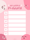 Colorful Cute Weekly Planner  Monday to Saturday