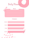Abstract Illustration Daily Planner | Note, Schedule
