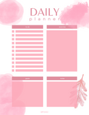Beige Colorful with Illustration Daily Planner