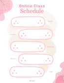 Aesthetic School Schedule Free Planner | Monday To Friday