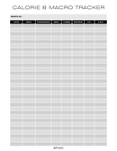 Elegant Calorie And Macro Tracker Sheet | Month Of, Date, Meal, Food/Drink, Serv, Carbs, Protein, Fat, Cals