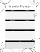 Handdrawn Weekly Planner | Monday to Saturday, Notes