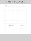 Neutral Elegant Daily Calendar A4 Planner