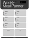 Rounded Minimalist Weekly Meal Planner | Week, Month, Friday To Saturday, Breakfast, Lunch, Dinner, Grocery List, Notes