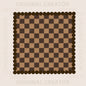 Square Turquoise Checker (Brown, Turquoise, Pink)