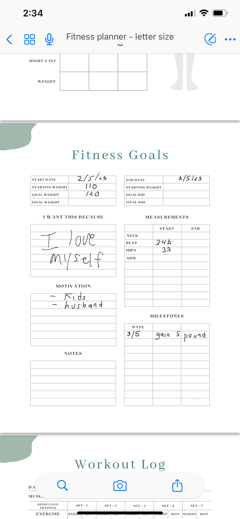 Free Fitness Planner | by PUHCHI