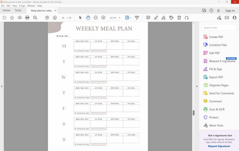 Free Meal Planner | by PUHCHI